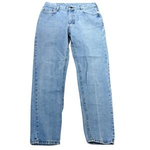 Vintage Lee Light Wash Straight Leg Denim Jeans High Rise Juniors 13 30x29